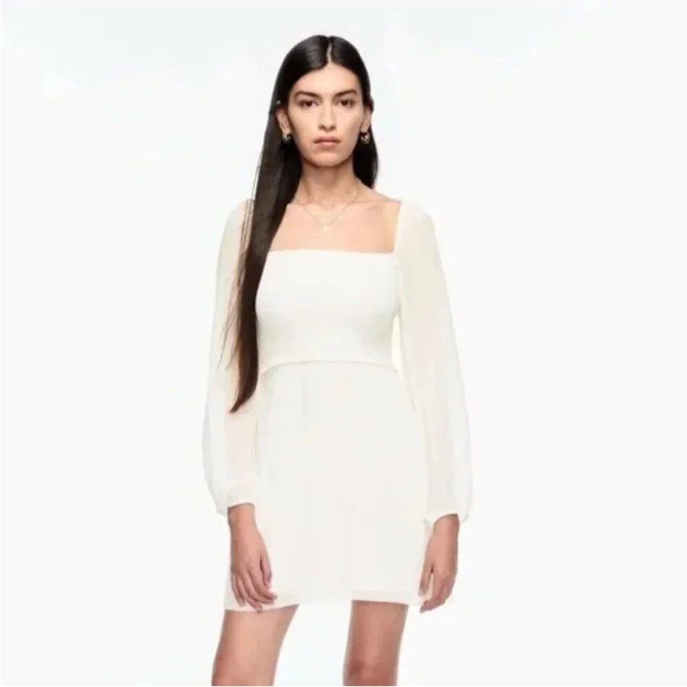 Aritzia Wilfred Villa Smocked Dress Women’s Sz 0 Floral Prairie Fairy Whimsical - Picture 11 of 11